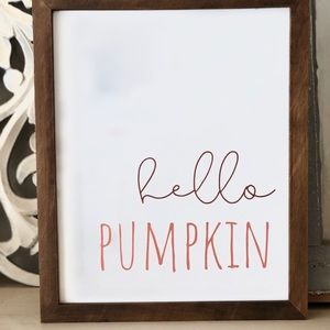 Farmhouse style framed fall quote 8x10